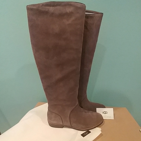 🆕 UGG Gracen Suede block heel riding boots - Picture 2 of 9